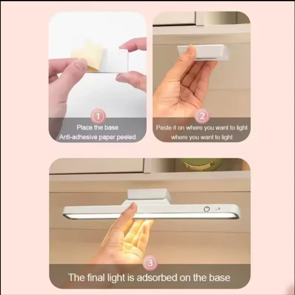 LED Magnetic Desk & Book Light – USB Rechargeable