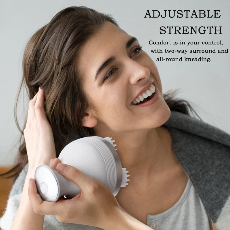 Wireless Waterproof Scalp & Pet Massager – Rechargeable