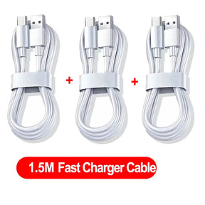 A 3-pack of the 1.5-meter NNBILI USB-C fast charger cables.