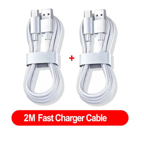 A 2-pack of the 2-meter NNBILI USB-C fast charger cables.