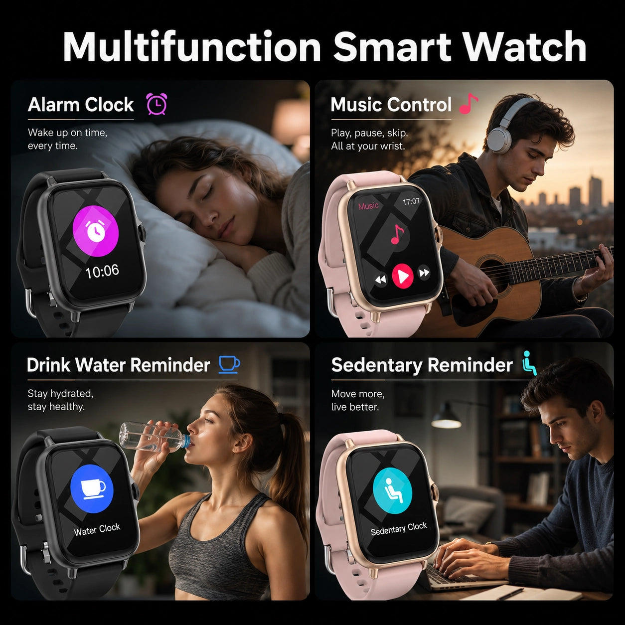 Smart Watch 1.83” HD – Calls, Messages & Fitness Tracking in One Watch