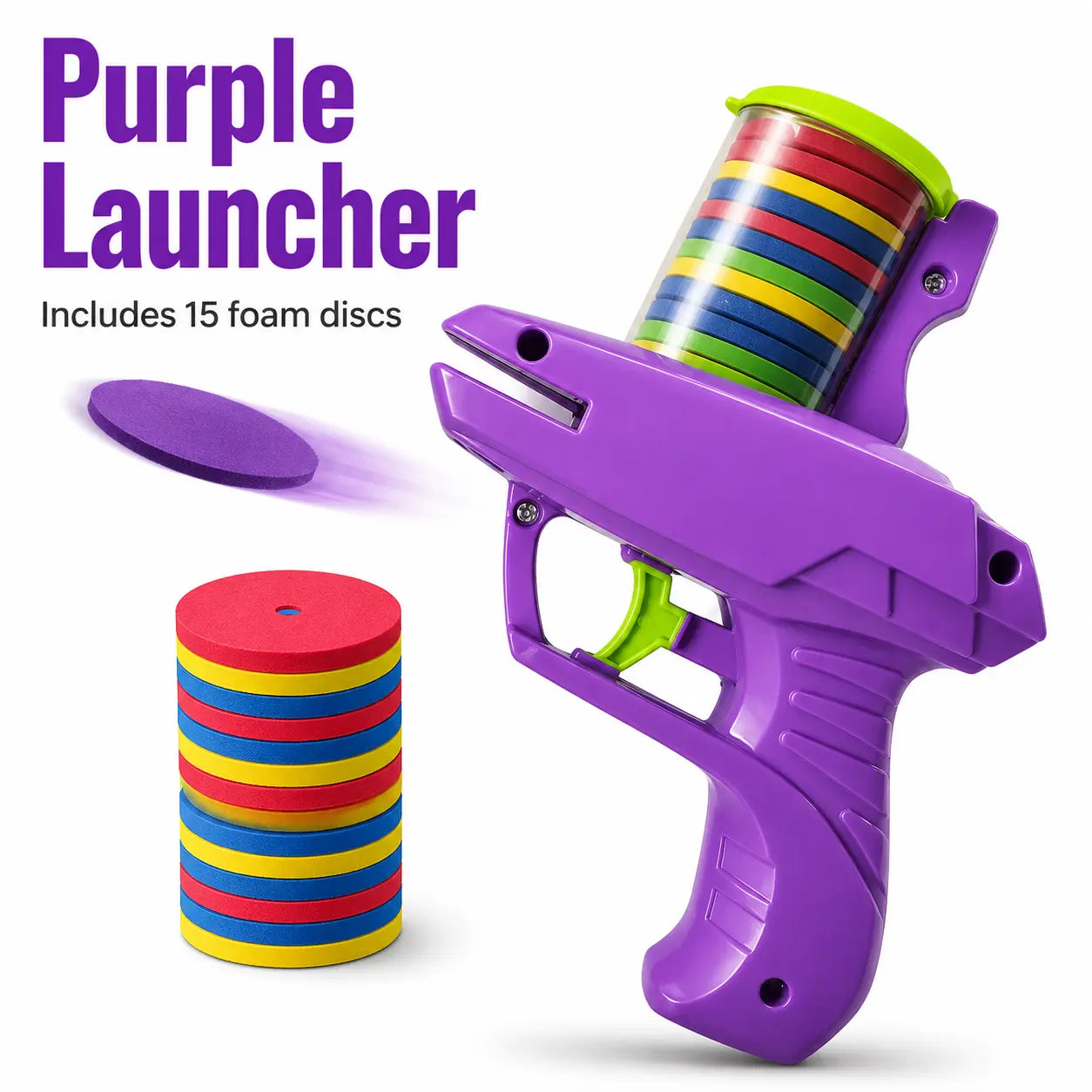 Kids EVA Flying Disc Launcher Toy