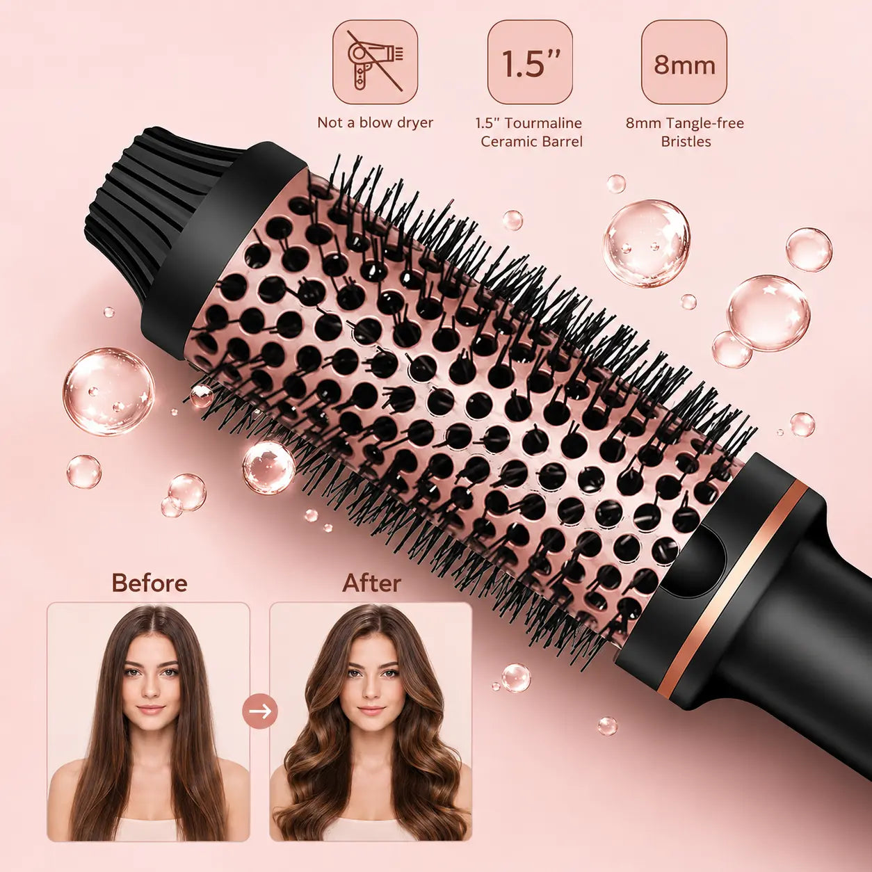 3-in-1 Ionic Hot Brush Styler