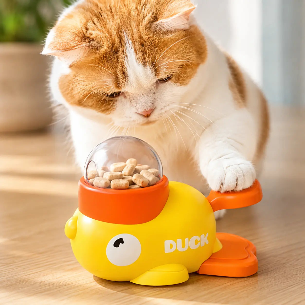 Interactive Duck Treat Feeder Toy
