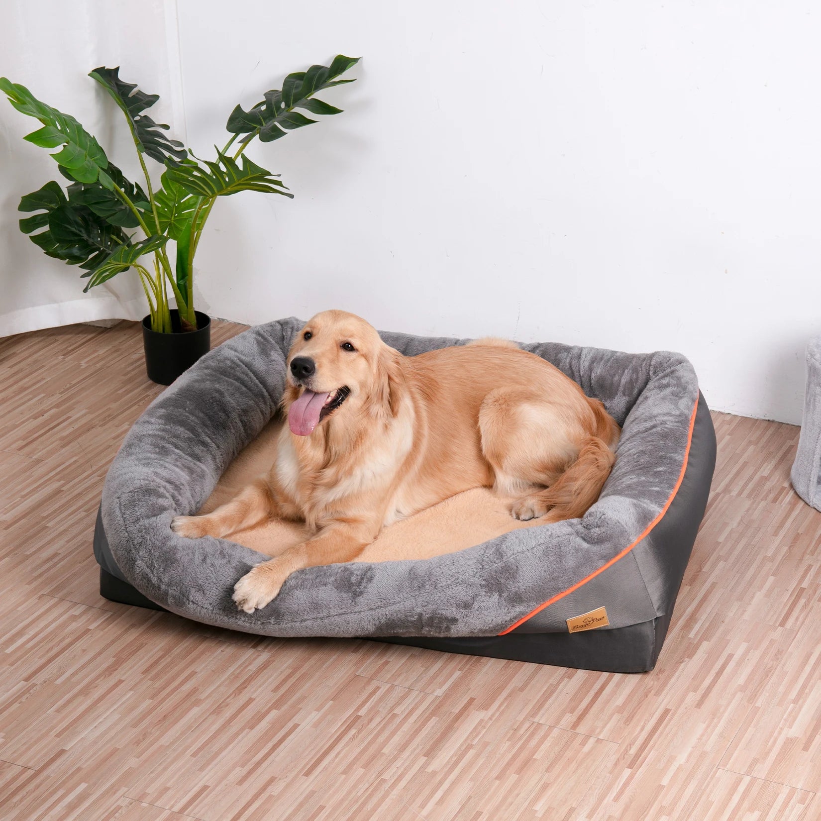 Orthopaedic Dog Bed with Bolsters – Washable & Waterproof Base