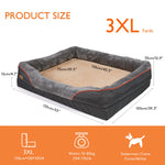 Orthopaedic Dog Bed with Bolsters – Washable & Waterproof Base