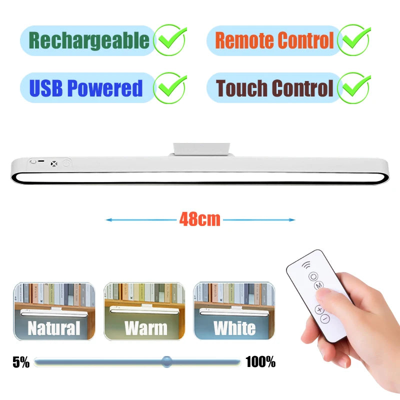 Magnetic USB Rechargeable LED Desk Light