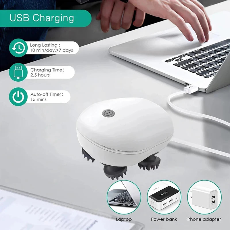 Electric Scalp Massager for Deep Relaxation