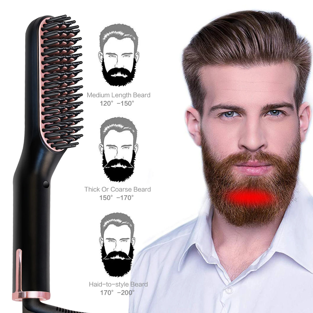 UKLISS Hot Comb Beard & Hair Straightener – Ionic