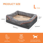 Orthopaedic Dog Bed with Bolsters – Washable & Waterproof Base