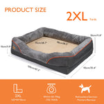Orthopaedic Dog Bed with Bolsters – Washable & Waterproof Base