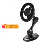 The black McGiLLon MagSafe car phone holder with a curved arm design.
