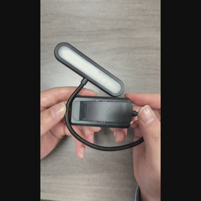 USB Rechargeable Book Light – 14 LEDs Clip-On
