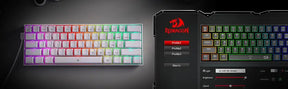 An image showing the Redragon pro software interface used to customize the RGB lighting and macros for the K630 keyboard.