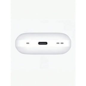 A bottom view of the TWS earbuds charging case, highlighting the central USB Type-C port.